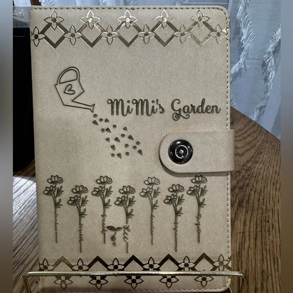 CUSTOM ENGRAVED JOURNAL VEGAN LEATHER GRAY